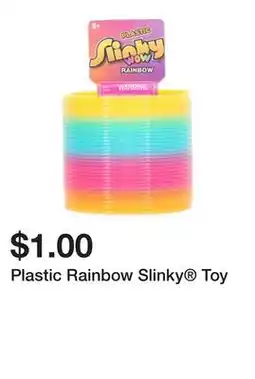 Five Below Plastic Rainbow Slinky Toy offer