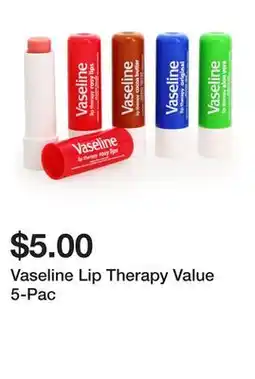 Five Below Vaseline Lip Therapy Value 5-Pac offer