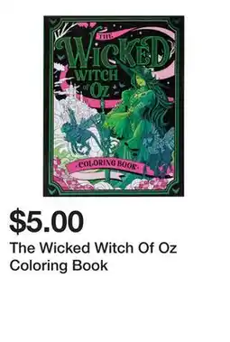 Five Below The Wicked Witch Of Oz Coloring Book offer