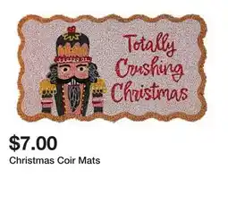 Five Below Christmas Coir Mats offer