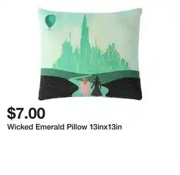 Five Below Wicked Emerald Pillow 13inx13in offer