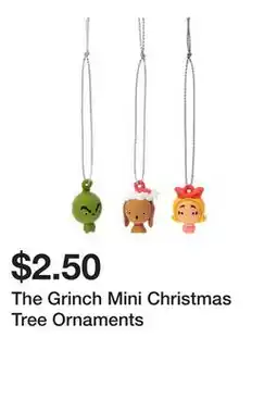 Five Below The Grinch Mini Christmas Tree Ornaments offer
