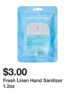 Five Below Fresh Linen Hand Sanitizer 1.2oz offer