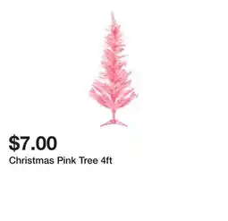 Five Below Christmas Pink Tree 4ft offer