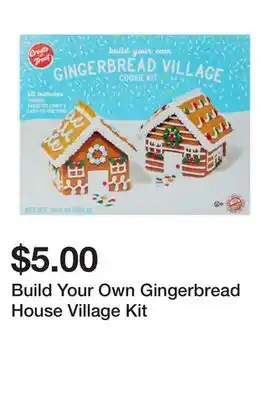 Five Below Build Your Own Gingerbread House Village Kit offer