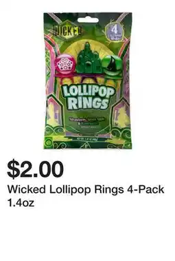 Five Below Wicked Lollipop Rings 4-Pack 1.4oz offer