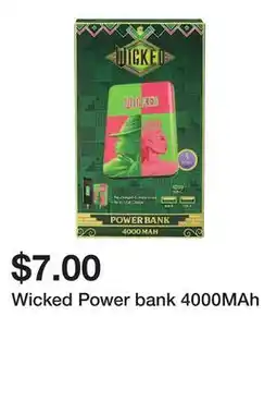 Five Below Wicked Power bank 4000MAh offer