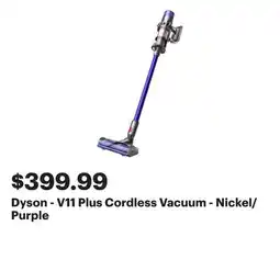 Best Buy Dyson - V11 Plus Cordless Vacuum - Nickel/Purple offer