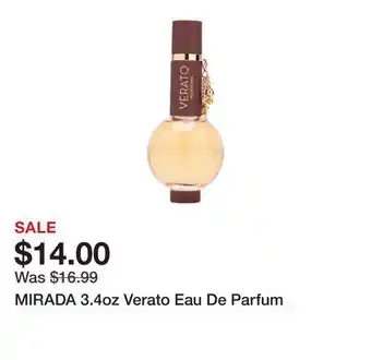Marshalls MIRADA 3.4oz Verato Eau De Parfum offer
