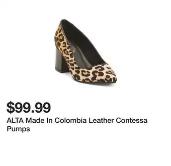 Marshalls ALTA Made In Colombia Leather Contessa Pumps offer