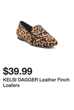 Marshalls KELSI DAGGER Leather Finch Loafers offer