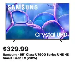 Best Buy Samsung - 65 Class U7900 Series UHD 4K Smart Tizen TV (2025) offer