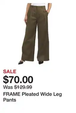 Marshalls FRAME Pleated Wide Leg Pants offer