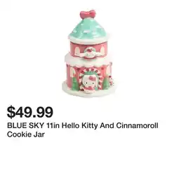 Marshalls BLUE SKY 11in Hello Kitty And Cinnamoroll Cookie Jar offer
