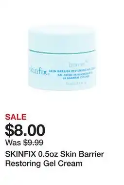 Marshalls SKINFIX 0.5oz Skin Barrier Restoring Gel Cream offer