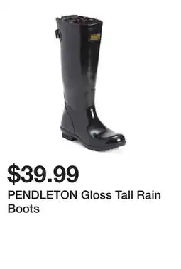 Marshalls PENDLETON Gloss Tall Rain Boots offer