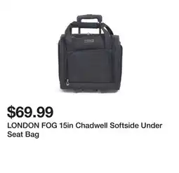 Marshalls LONDON FOG 15in Chadwell Softside Under Seat Bag offer