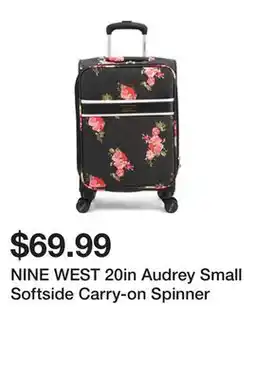 Marshalls NINE WEST 20in Audrey Small Softside Carry-on Spinner offer
