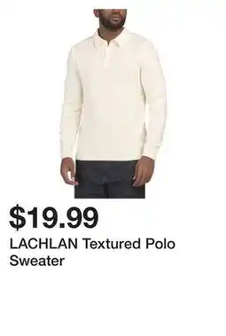 Marshalls LACHLAN Textured Polo Sweater offer