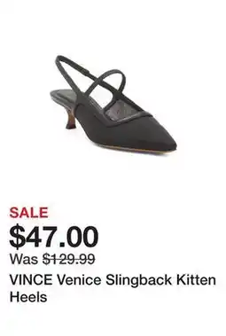 Marshalls VINCE Venice Slingback Kitten Heels offer