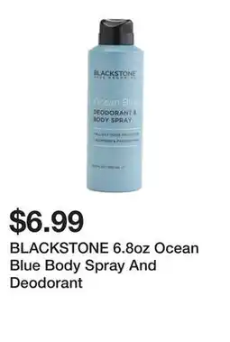 Marshalls BLACKSTONE 6.8oz Ocean Blue Body Spray And Deodorant offer