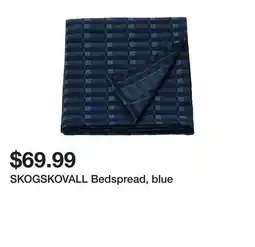 Ikea SKOGSKOVALL Bedspread, blue offer