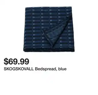 Ikea SKOGSKOVALL Bedspread, blue offer