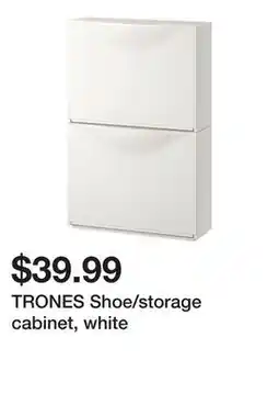Ikea TRONES Shoe/storage cabinet, white offer
