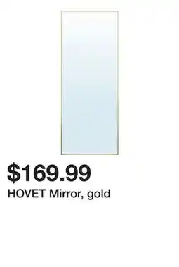 Ikea HOVET Mirror, gold offer