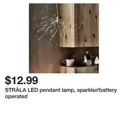 Ikea STRÅLA LED pendant lamp, sparkler/battery operated offer