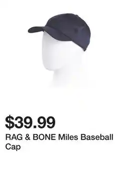 Marshalls RAG & BONE Miles Baseball Cap offer