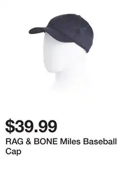 Marshalls RAG & BONE Miles Baseball Cap offer