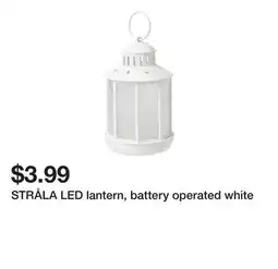 Ikea STRÅLA LED lantern, battery operated white offer