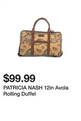 Marshalls PATRICIA NASH 12in Avola Rolling Duffel offer