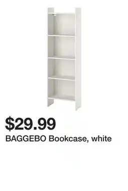 Ikea BAGGEBO Bookcase, white offer