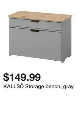 Ikea KALLSÖ Storage bench, gray offer
