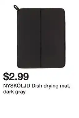 Ikea NYSKÖLJD Dish drying mat, dark gray offer
