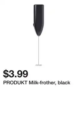 Ikea PRODUKT Milk-frother, black offer