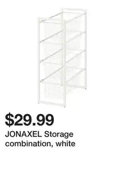 Ikea JONAXEL Storage combination, white offer
