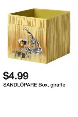 Ikea SANDLÖPARE Box, giraffe offer
