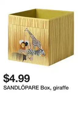 Ikea SANDLÖPARE Box, giraffe offer
