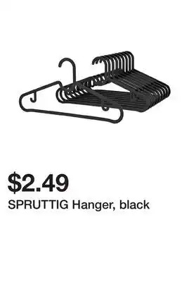Ikea SPRUTTIG Hanger, black offer