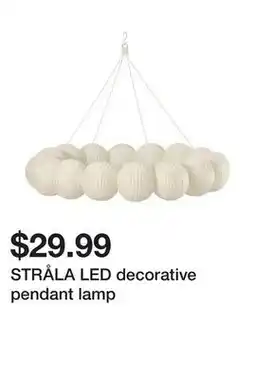 Ikea STRÅLA LED decorative pendant lamp offer