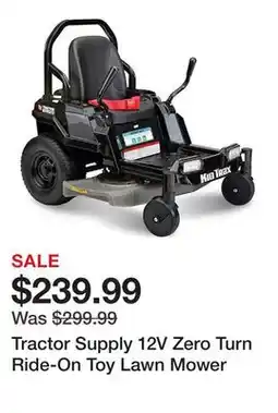 Tractor Supply Company Tractor Supply 12V Zero Turn Ride-On Toy Lawn Mower offer