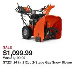 Tractor Supply Company ST224 24 in. 212cc 2-Stage Gas Snow Blower offer