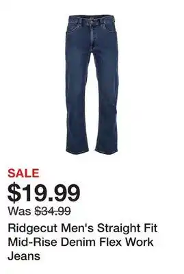 Tractor Supply Company Ridgecut Men's Straight Fit Mid-Rise Denim Flex Work Jeans offer