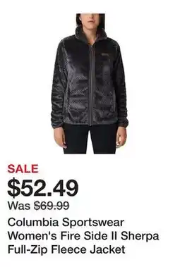 Tractor Supply Company Columbia Sportswear Women's Fire Side II Sherpa Full-Zip Fleece Jacket offer