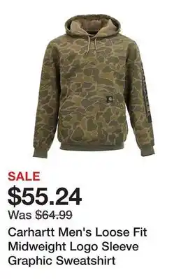 Tractor Supply Company Carhartt Men's Loose Fit Midweight Logo Sleeve Graphic Sweatshirt offer
