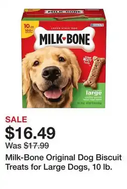 Tractor Supply Company Milk-Bone Original Dog Biscuit Treats for Large Dogs, 10 lb offer