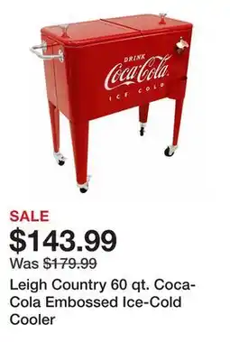 Tractor Supply Company Leigh Country 60 qt. Coca-Cola Embossed Ice-Cold Cooler offer